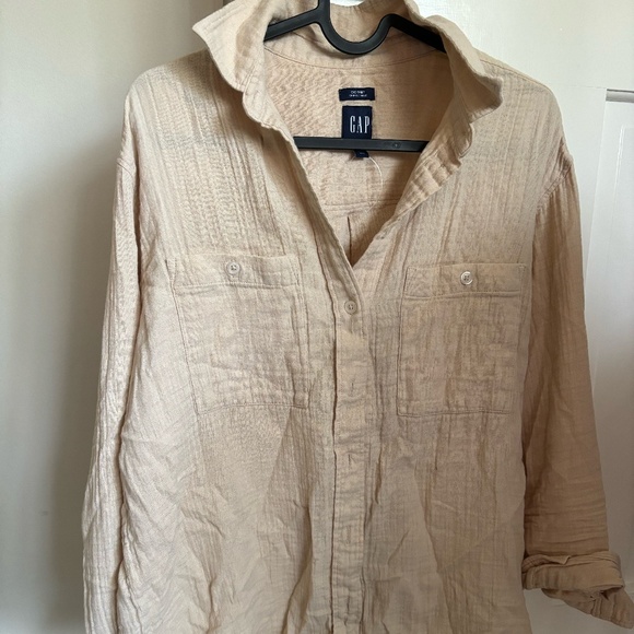 Tops - GAP Tan Comfy Blouse